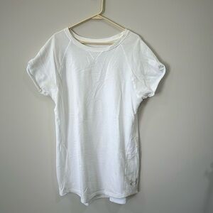 White Under Armour shirt sleeve sweatshirt dress